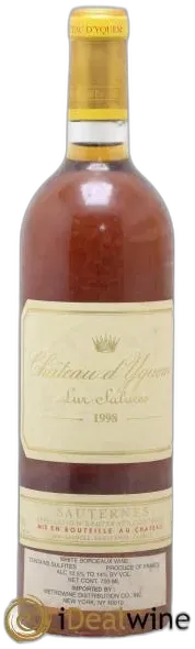 aperçu du vin Château D&Apos; Yquem 1er Cru Classé Supérieur