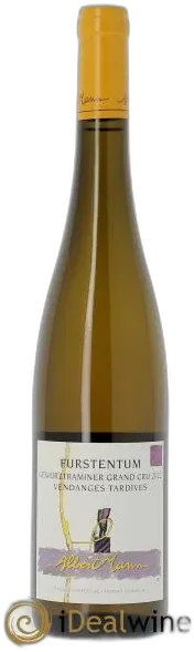 image du vin Alsace Gewurztraminer Grand Cru Furstentum Vendanges Tardives Albert Mann