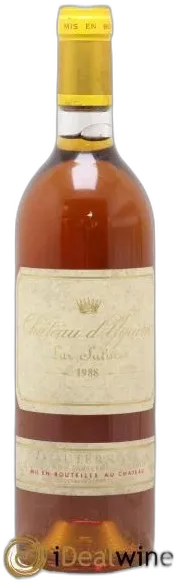 aperçu du vin Château D&Apos; Yquem 1er Cru Classé Supérieur