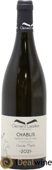 illustration du vin Chablis Chante-Merle Clément Lavallée