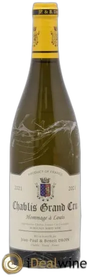 capture du vin Chablis Grand Cru Hommage à Louis Jean-Paul & Benoît Droin