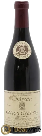 image du vin Corton Grand Cru Château Corton Grancey Louis Latour