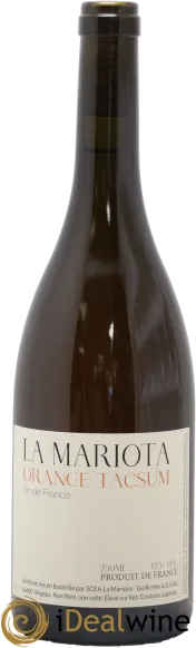 photo du vin Vin de France Orange Tacsum la Mariota