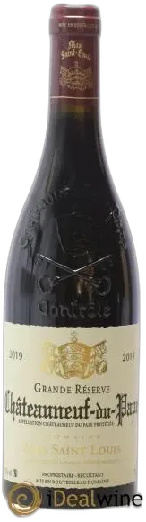 image du vin Châteauneuf-du-Pape Grande Réserve Mas Saint-Louis