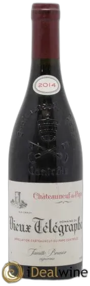 illustration du vin Châteauneuf-du-Pape Vieux Télégraphe Vignobles Brunier