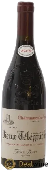 illustration du vin Châteauneuf-du-Pape Vieux Télégraphe Vignobles Brunier