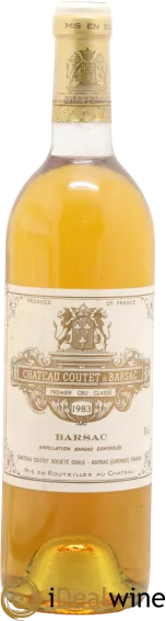 vue du vin Château Coutet 1er Grand Cru Classé