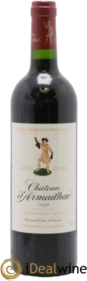 image du vin Château D&Apos; Armailhac Mouton Baron Philippe 5ème Grand Cru Classé