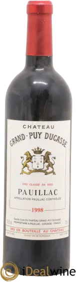 photo du vin Château Grand Puy Ducasse 5ème Grand Cru Classé