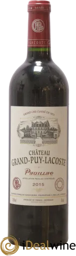 image du vin Château Grand Puy Lacoste 5ème Grand Cru Classé