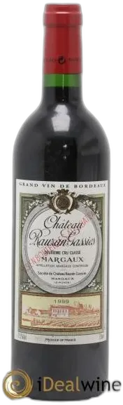 photo du vin Château Rauzan-Gassies 2ème Grand Cru Classé