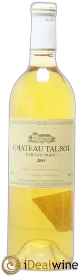 illustration du vin Château Talbot Caillou Blanc