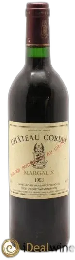 photo du vin Margaux Château Cordet