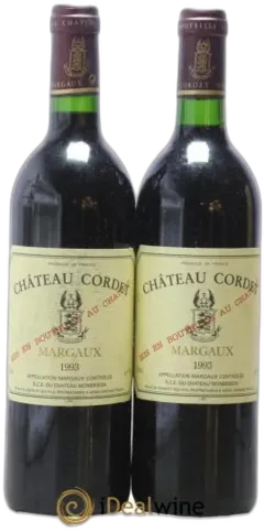 photo du vin Margaux Château Cordet