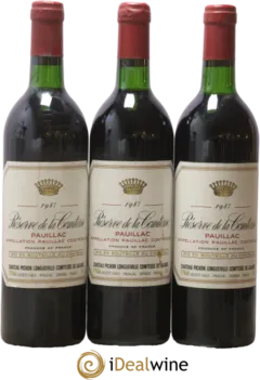 photo du vin Réserve de la Comtesse Second Vin