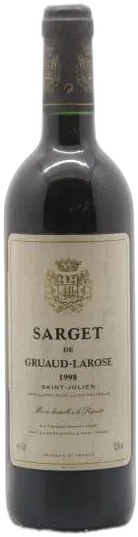 image du vin Sarget de Gruaud Larose Second Vin