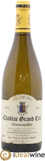 photos du vin Chablis Grand Cru Grenouilles Jean-Paul & Benoît Droin
