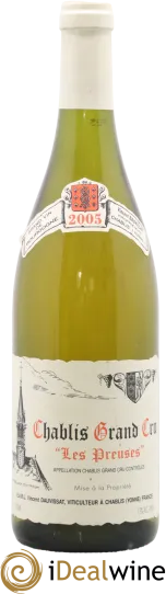 photos du vin Chablis Grand Cru les Preuses Vincent Dauvissat