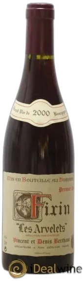 image du vin Fixin 1er Cru les Arvelets Vincent et Denis Berthaut