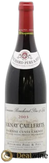 capture du vin Volnay 1er Cru Caillerets Ancienne Cuvée Carnot Bouchard Père & Fils