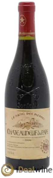 photos du vin Châteauneuf-du-Pape le Sang des Pierres L&Apos;Oratoire