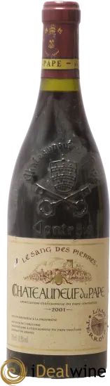 photo du vin Châteauneuf-du-Pape Sang des Pierres Clos de L&Apos;Oratoire des Papes