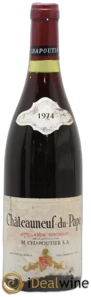 photo du vin Châteauneuf-du-Pape m Chapoutier