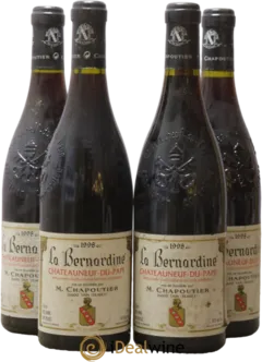 vue du vin Châteauneuf-du-Pape la Bernardine Chapoutier