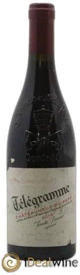 photo du vin Châteauneuf-du-Pape Télégramme Vignobles Brunier