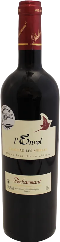 photo du vin Chateau les Merles l’Envol Pecharmant Aoc Rouge 2021