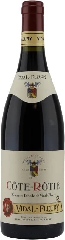 vue du vin Cote Rotie Brune et Blonde Vidal Fleury