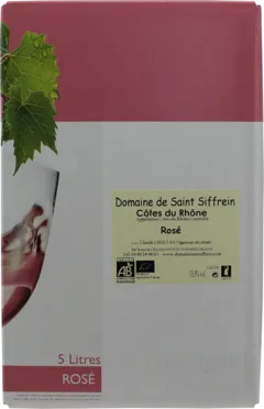 image du vin Côtes du Rhône Aoc Rose Saint Siffrein