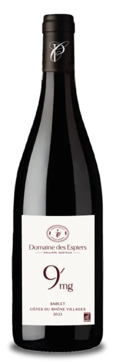 image du vin 9 mg Côtes du Rhône Villages Sablet Rouge 2022 Domaine des Espiers