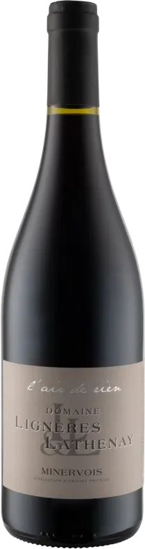 vue du vin l’Air de Rien Aop Minervois Rouge 2024 Domaine Lignières Lathenay