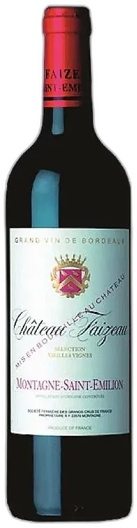 vue du vin Château Faizeau 2020 Montagne Saint Émilion Rouge