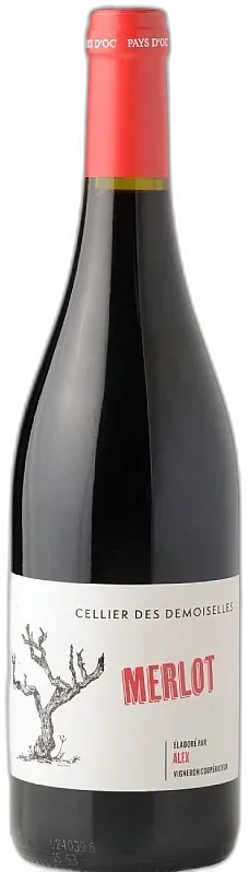image du vin Merlot Igp Pays d’oc 2022 Cellier des Demoiselles