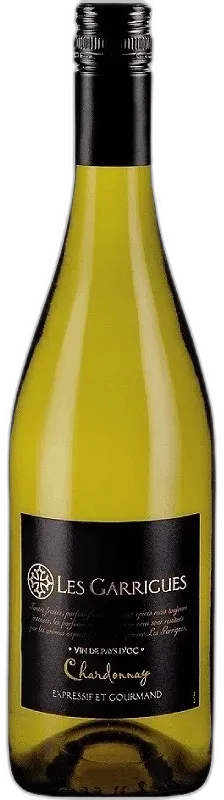 image du vin les Garrigues Chardonnay 2024 Pays d’oc Blanc