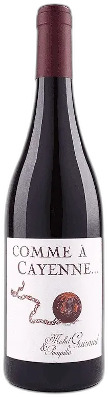 vue du vin Comme à Cayenne 2022 Saint Chinian Rouge Maison Guiraud