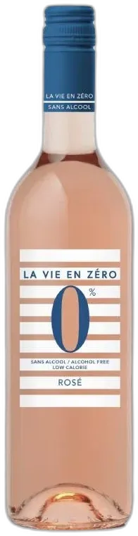 photo du vin la Vie en Zéro- Sans Alcool Rosé