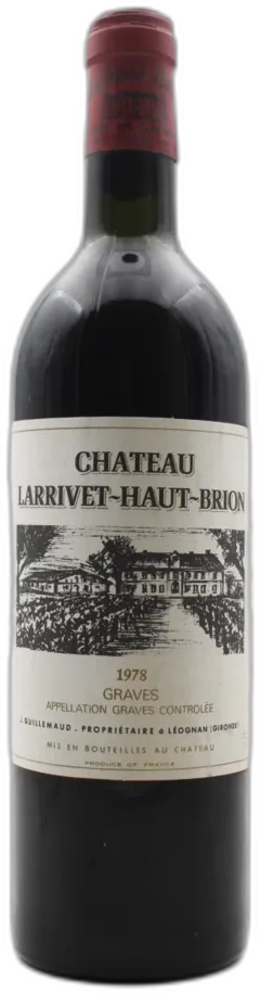 vue du vin Larrivet Haut Brion 2001 Graves Ela