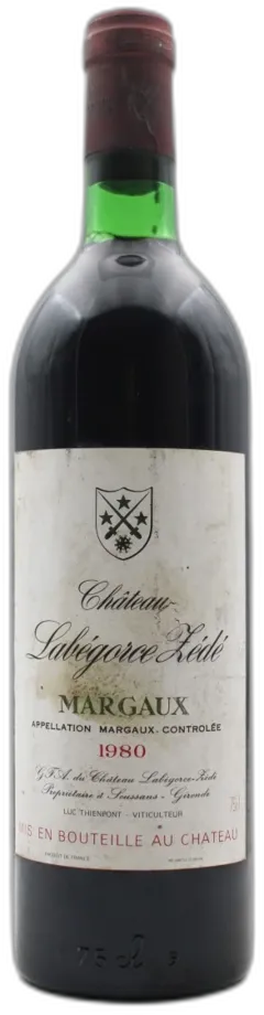 photo du vin Château Labégorce Zédé 1980