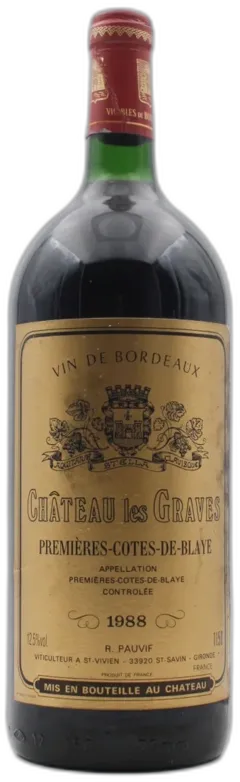 photo du vin Magnum Château les Graves 1988