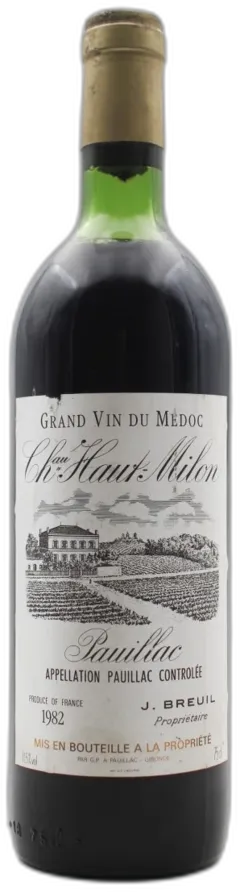 photo du vin Château Haut-Milon 1982