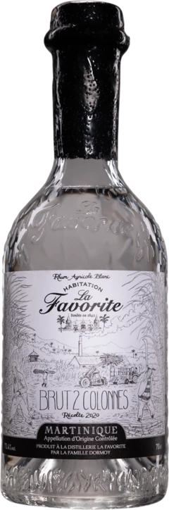 photo Habitation la Favorite Rhum Agricole de Martinique “Brut 2 Colonnes Récolte 2020“ Blanc 73 4°