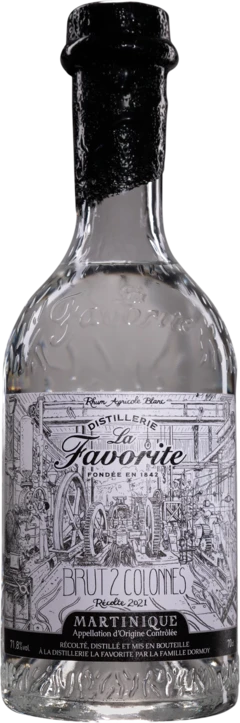photo Habitation la Favorite Rhum Agricole de Martinique “Brut 2 Colonnes Récolte 2021“ Blanc 73 4°