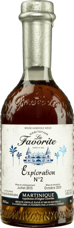 photo Habitation la Favorite Rhum Vieux Agricole de Martinique “Exploration N°2“ Brun 47 8°