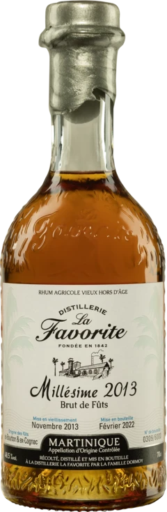photo Habitation la Favorite Rhum Vieux Agricole de Martinique “Millésime“ Brun 2013 48 5° Giftbox