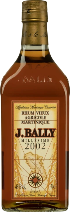 photo J. Bally Rhum Vieux Agricole de Martinique “Millésime“ Brun 2002 43° Giftbox
