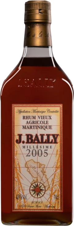 photo J. Bally Rhum Vieux Agricole de Martinique “Millésime“ Brun 2005 43° Giftbox