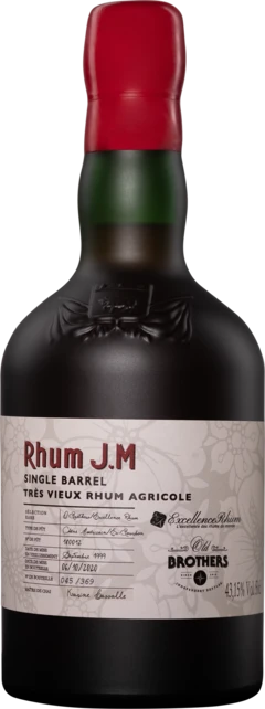photo jm Rhum Agricole de Martinique “ Ans“ Brun 1999 43 15° Giftbox